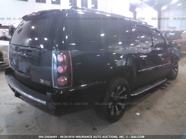 1GKFK66848J130667 - 2008 GMC YUKON XL DENALI BLACK photo 4