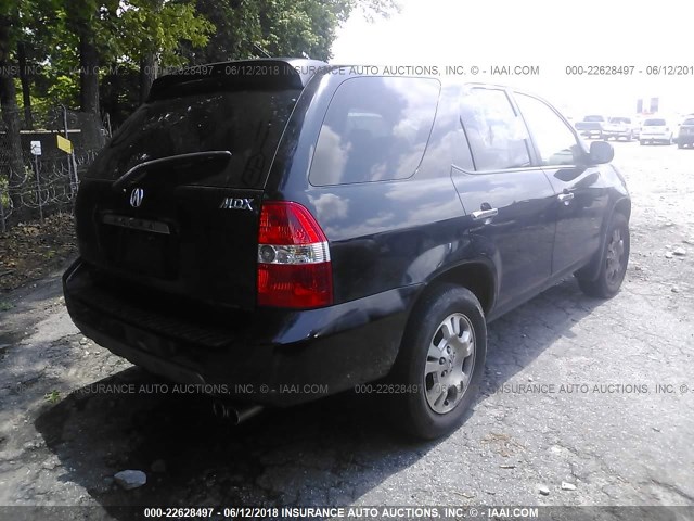 2HNYD18212H520641 - 2002 ACURA MDX BLACK photo 4