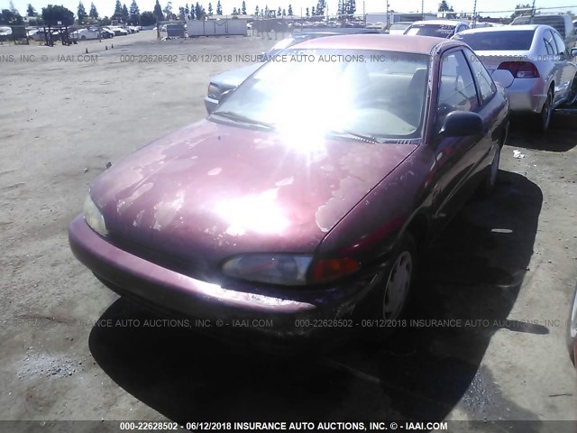 JA3AA11A6TU016553 - 1996 MITSUBISHI MIRAGE S RED photo 2