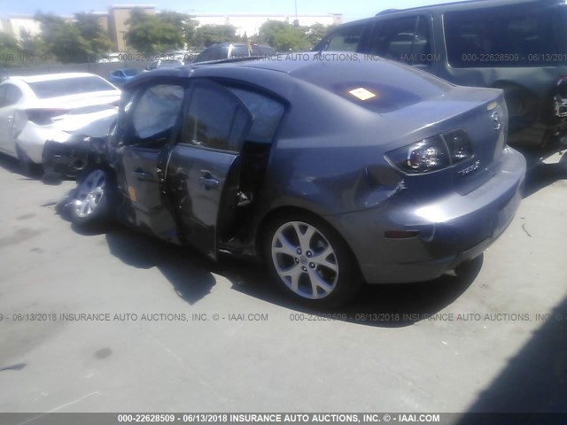 JM1BK324781814818 - 2008 MAZDA 3 S GRAY photo 3