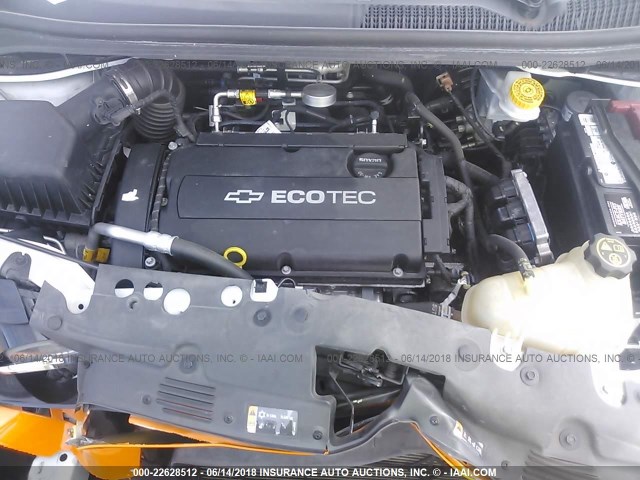 1G1JA6SH0D4173581 - 2013 CHEVROLET SONIC LS ნარინჯისფერი ფოტო 10