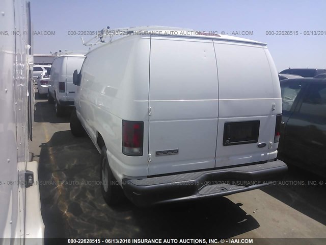 1FTSE34L28DA46532 - 2008 FORD ECONOLINE E350 SUPER DUTY VAN WHITE photo 3