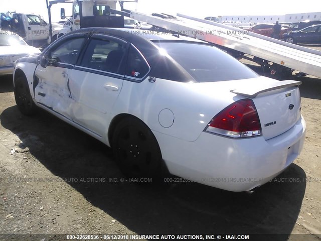 2G1WD58C369255209 - 2006 CHEVROLET IMPALA SUPER SPORT WHITE photo 3