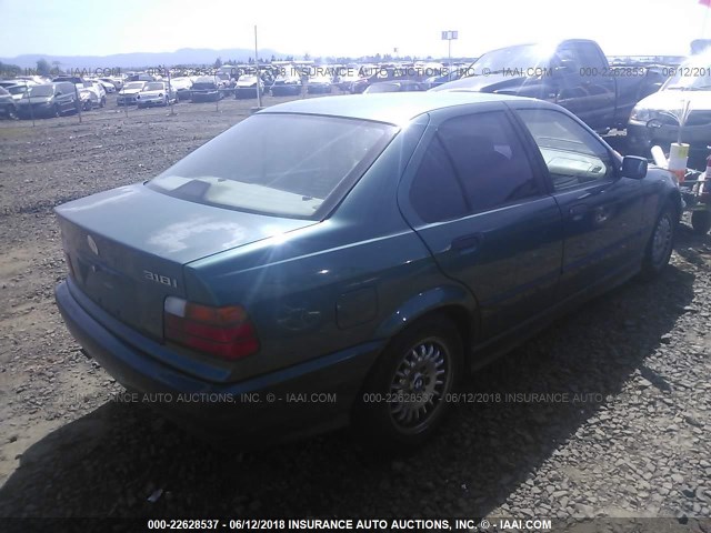 WBACC9321VEE58968 - 1997 BMW 318 I GREEN photo 4