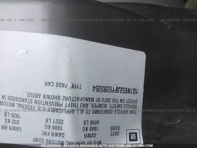 1G1NE52J5Y6283054 - 2000 CHEVROLET MALIBU LS Qəhvəyi foto 9