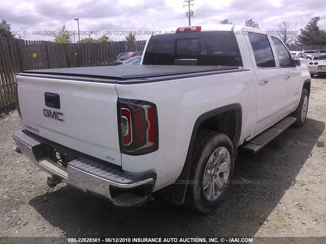 3GTU2NEC3HG123729 - 2017 GMC SIERRA K1500 SLT WHITE photo 4