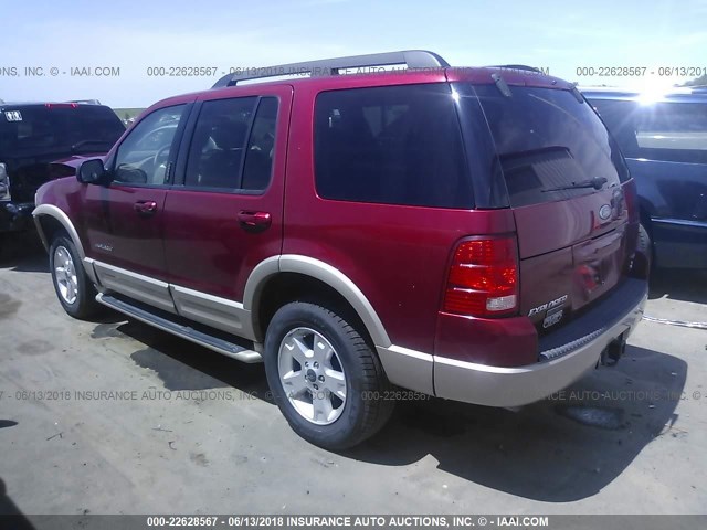 1FMZU74W65ZA41413 - 2005 FORD EXPLORER EDDIE BAUER MAROON photo 3