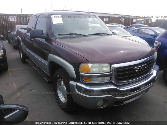 2GTEK19T631188437 - 2003 GMC NEW SIERRA K1500 BURGUNDY photo 1