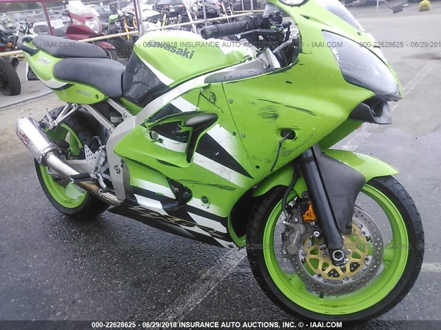 JKAZX4J102A050034 - 2002 KAWASAKI ZX600 J1 GREEN photo 5