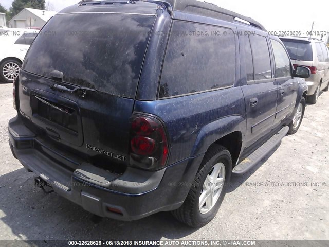 1GNET16S236140569 - 2003 CHEVROLET TRAILBLAZER EXT BLUE photo 4