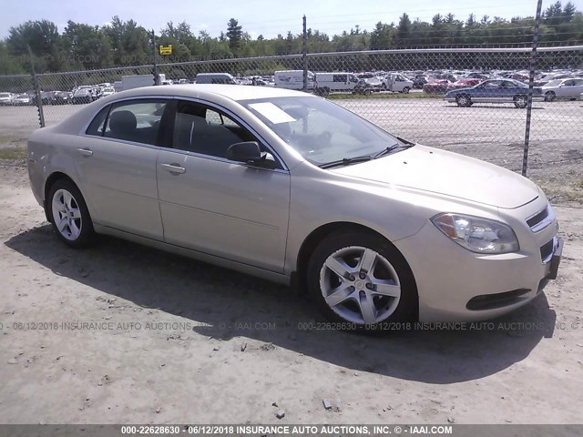 1G1ZB5E03CF191222 - 2012 CHEVROLET MALIBU LS ოქროსფერი ფოტო 1