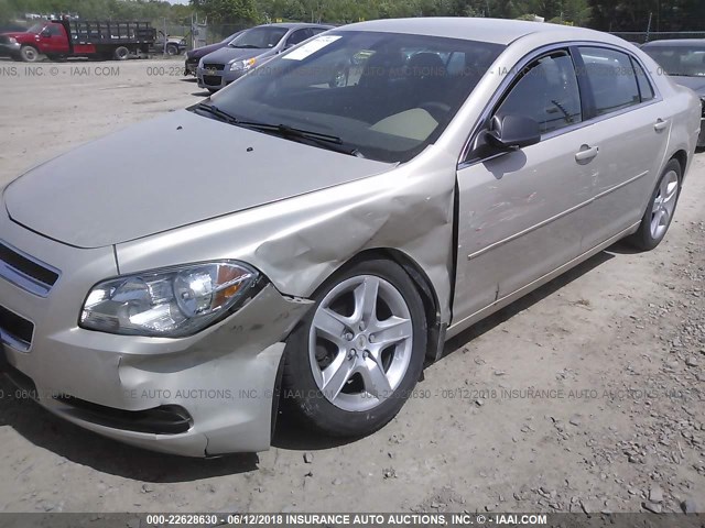 1G1ZB5E03CF191222 - 2012 CHEVROLET MALIBU LS ოქროსფერი ფოტო 6