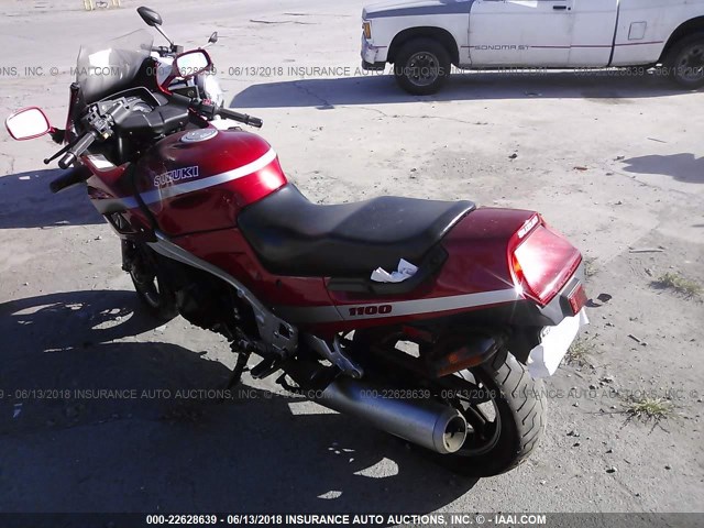 JS1GV72A2M2100362 - 1991 SUZUKI GSX1100 F RED photo 3