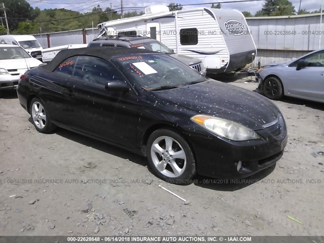 4T1FA38P45U051426 - 2005 TOYOTA CAMRY SOLARA SE/SLE BLACK photo 1