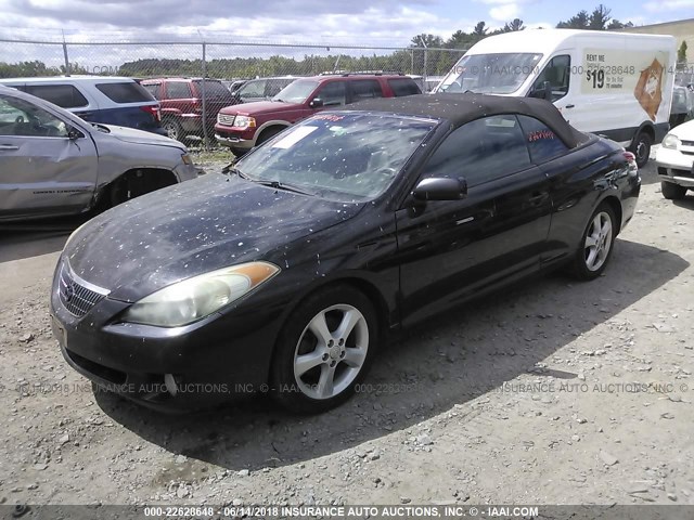 4T1FA38P45U051426 - 2005 TOYOTA CAMRY SOLARA SE/SLE BLACK photo 2