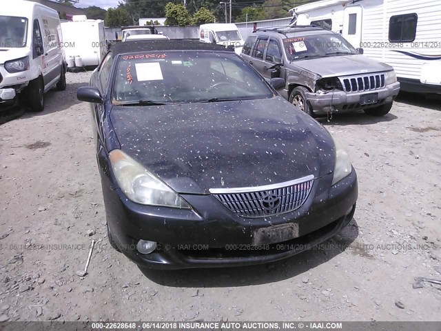 4T1FA38P45U051426 - 2005 TOYOTA CAMRY SOLARA SE/SLE BLACK photo 6