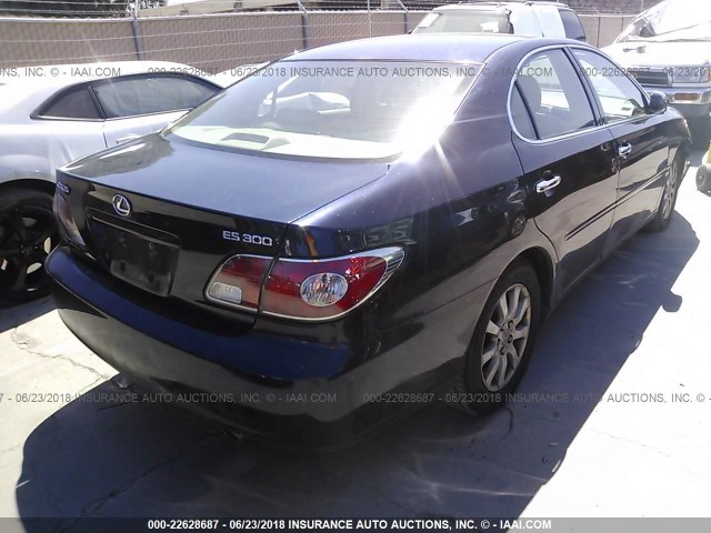 JTHBF30G030141143 - 2003 LEXUS ES 300 Dark Blue photo 4