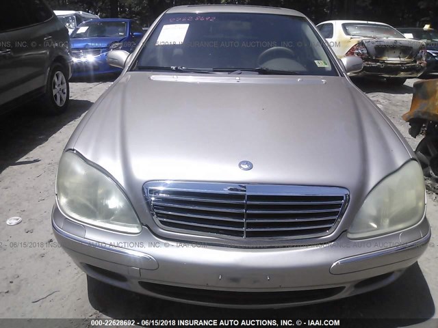 WDBNG70J42A231546 - 2002 MERCEDES-BENZ S 430 GOLD photo 6