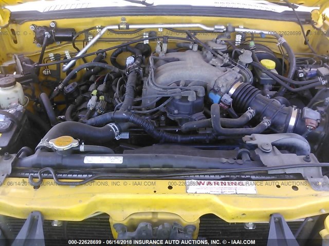 5N1ED28Y73C630306 - 2003 NISSAN XTERRA XE/SE YELLOW photo 10