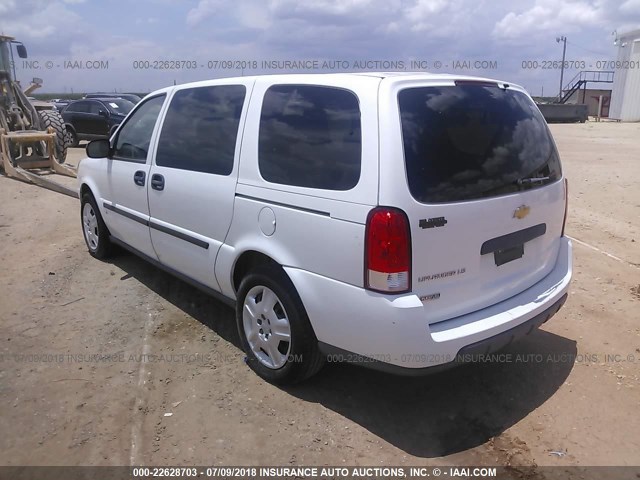 1GNDV23W48D209476 - 2008 CHEVROLET UPLANDER LS WHITE photo 3