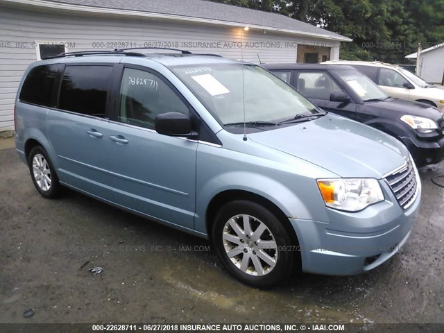 2A8HR54P88R765058 - 2008 CHRYSLER TOWN & COUNTRY TOURING Light Blue photo 1