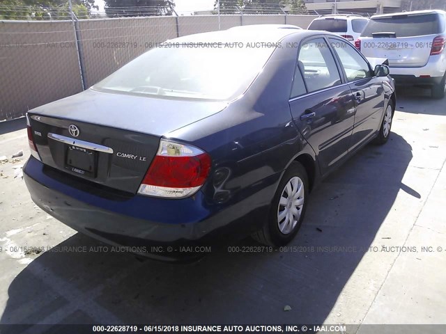 4T1BE32K26U144091 - 2006 TOYOTA CAMRY LE/XLE/SE 蓝色 照片 4