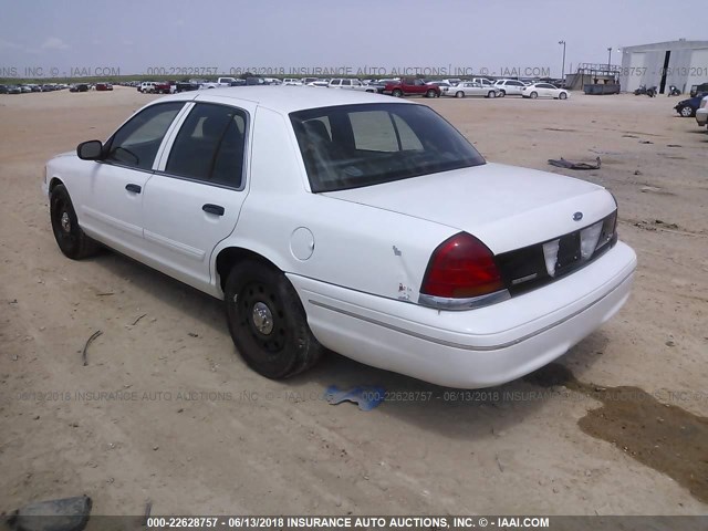 2FAHP71V69X141421 - 2009 FORD CROWN VICTORIA POLICE INTERCEPTOR WHITE photo 3