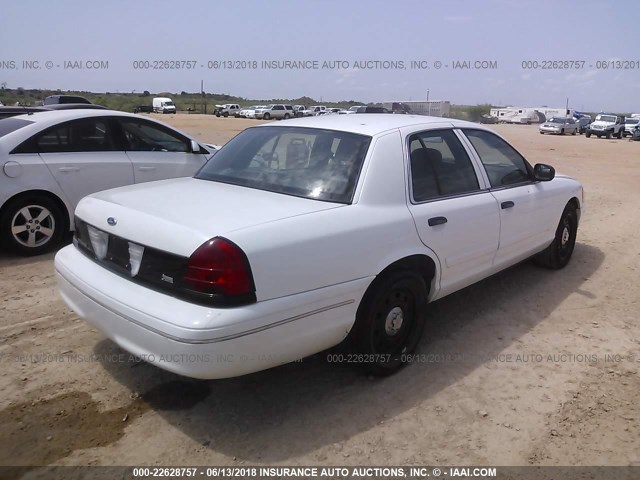 2FAHP71V69X141421 - 2009 FORD CROWN VICTORIA POLICE INTERCEPTOR WHITE photo 4