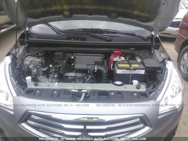 ML32F3FJ6JHF01766 - 2018 MITSUBISHI MIRAGE G4 ES Серый фото 10