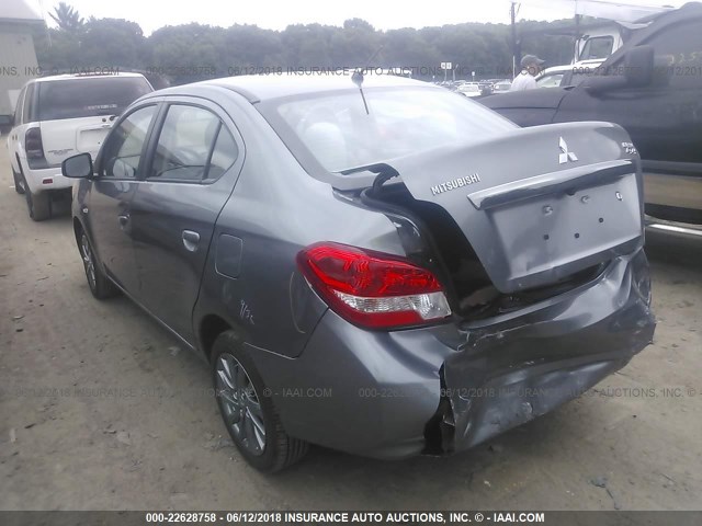 ML32F3FJ6JHF01766 - 2018 MITSUBISHI MIRAGE G4 ES Серый фото 3