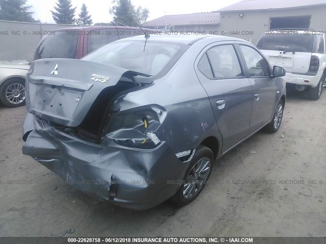 ML32F3FJ6JHF01766 - 2018 MITSUBISHI MIRAGE G4 ES Серый фото 4