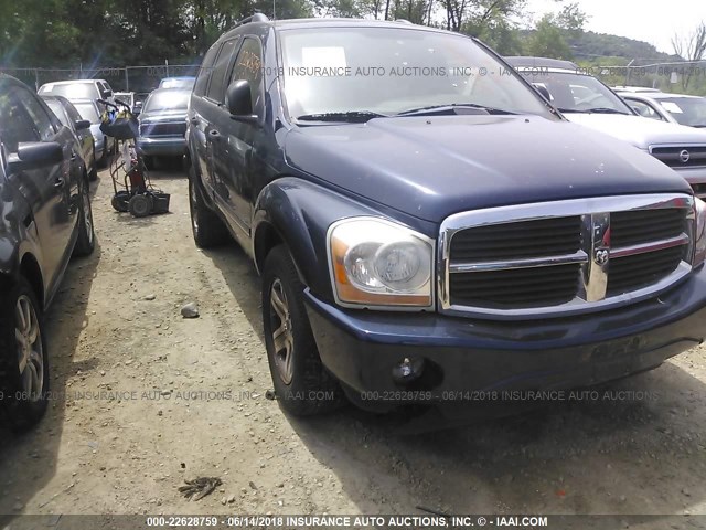 1D8HB58D34F162677 - 2004 DODGE DURANGO LIMITED BLUE photo 1