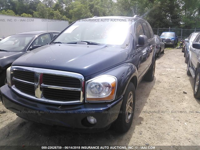 1D8HB58D34F162677 - 2004 DODGE DURANGO LIMITED BLUE photo 2