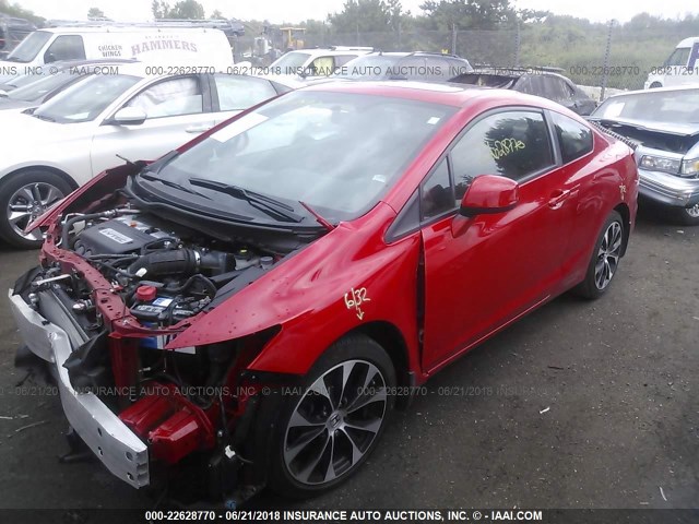 2HGFG4A54DH700212 - 2013 HONDA CIVIC SI RED photo 2