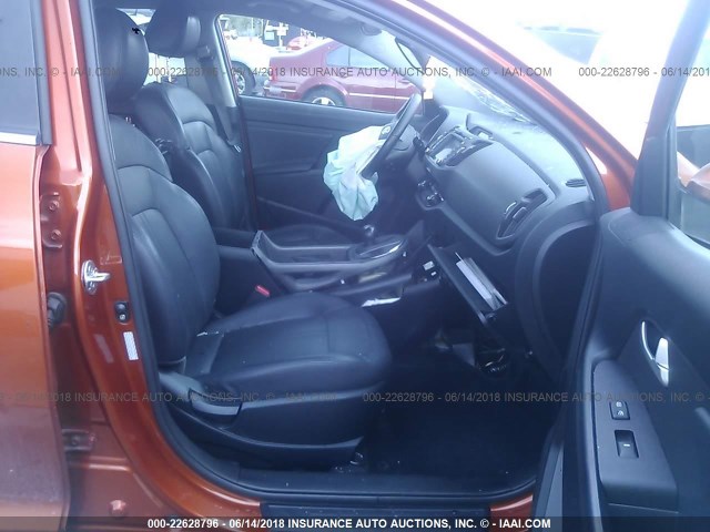 KNDPC3A20B7029418 - 2011 KIA SPORTAGE EX/SX ORANGE photo 5