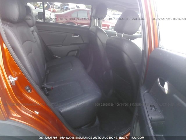 KNDPC3A20B7029418 - 2011 KIA SPORTAGE EX/SX ORANGE photo 8