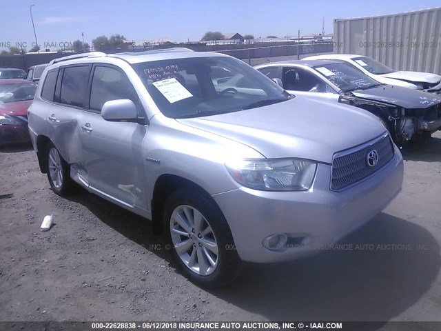 JTEEW44A282020907 - 2008 TOYOTA HIGHLANDER HYBRID LIMITED SILVER photo 1