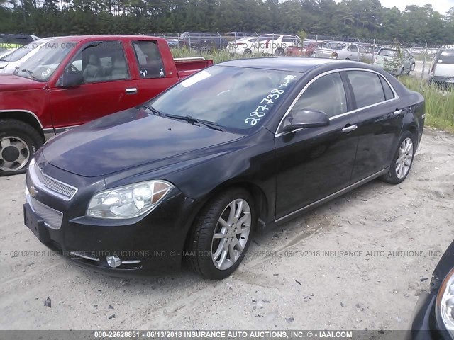 1G1ZE5E08AF287738 - 2010 CHEVROLET MALIBU LTZ 黑色 照片 2