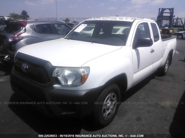 5TFTX4CN0FX067690 - 2015 TOYOTA TACOMA ACCESS CAB Weiß Foto 2