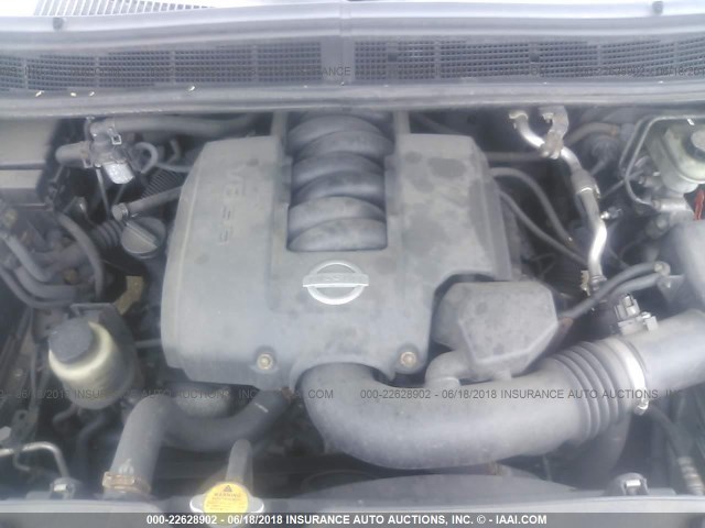 5N1AA08B84N730914 - 2004 NISSAN ARMADA SE/LE SILVER photo 10