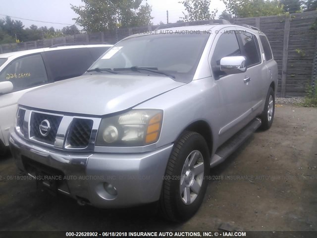 5N1AA08B84N730914 - 2004 NISSAN ARMADA SE/LE SILVER photo 2