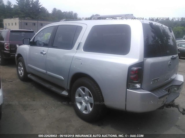 5N1AA08B84N730914 - 2004 NISSAN ARMADA SE/LE SILVER photo 3