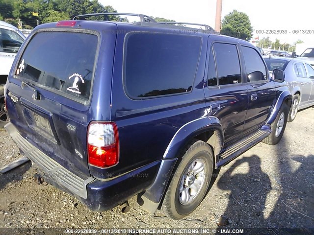 JT3GN86RX20242709 - 2002 TOYOTA 4RUNNER SR5 BLUE photo 4