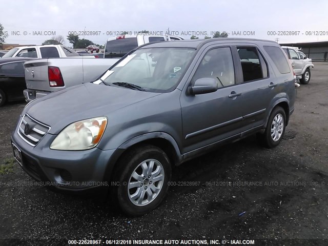 JHLRD78935C052688 - 2005 HONDA CR-V SE/EX BLUE photo 2