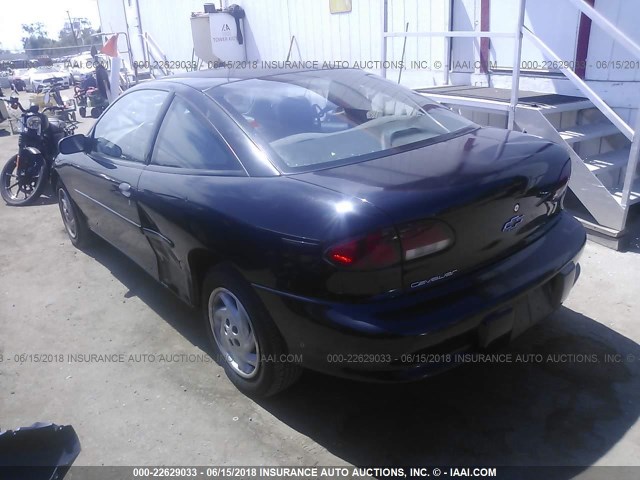 1G1JC1249X7162544 - 1999 CHEVROLET CAVALIER RS BLACK photo 3