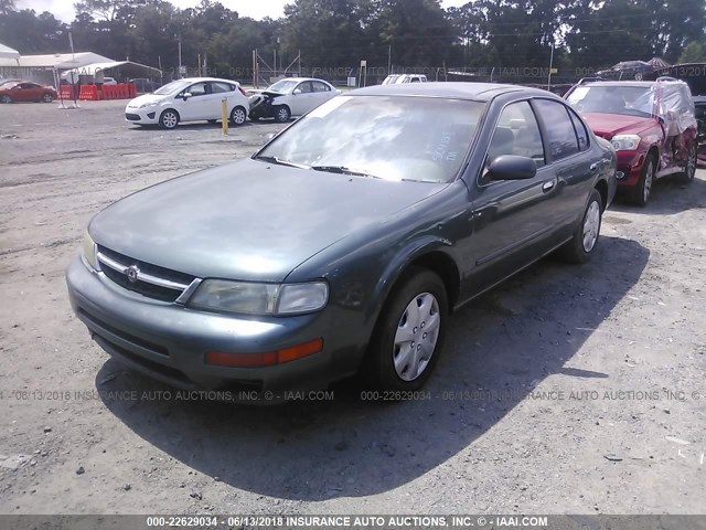 JN1CA21D0WT504128 - 1998 NISSAN MAXIMA GLE/GXE/SE GREEN photo 2