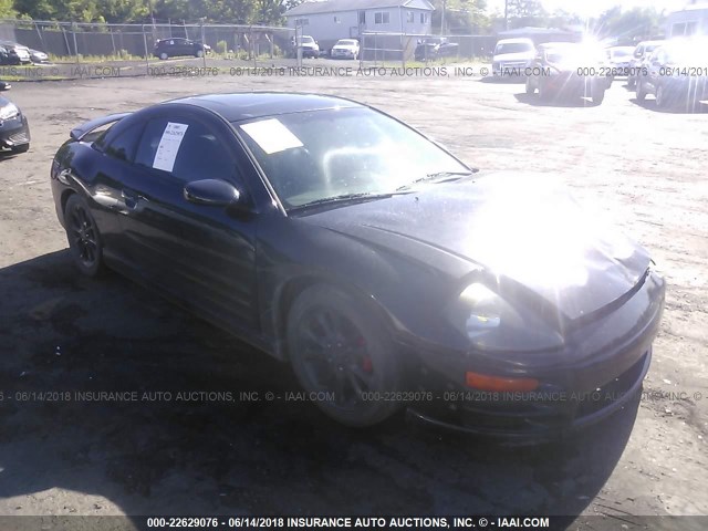 4A3AC84H52E013727 - 2002 MITSUBISHI ECLIPSE GT BLACK photo 1