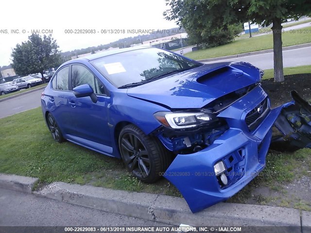 JF1VA1L69H9816632 - 2017 SUBARU WRX LIMITED BLUE photo 1