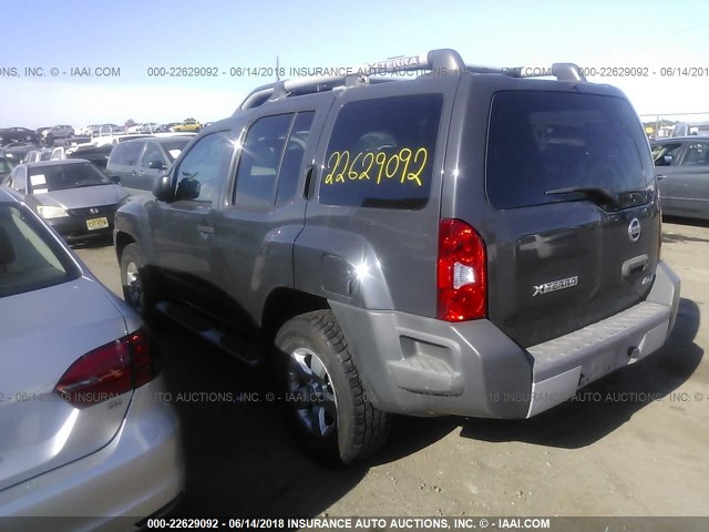 5N1AN0NW0AC504921 - 2010 NISSAN XTERRA OFF ROAD/S/SE GRAY photo 3