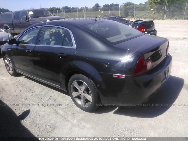 1G1ZF57549F146389 - 2009 CHEVROLET MALIBU HYBRID BLACK photo 3